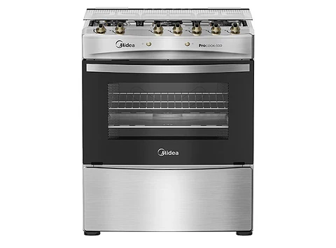 COCINA A GAS MIDEA MCG-5QPI30NS 5 PLATOS GRILL GRIS