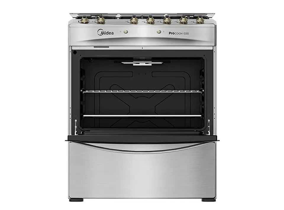 COCINA A GAS MIDEA MCG-5QPI30NS 5 PLATOS GRILL GRIS 3