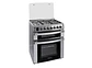 COCINA A GAS SINDELEN CH-770DHIN 5 PLATOS GRILL DOBLE HORNO ACERO - Miniatura 1