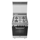 COCINA A GAS THOMAS 4 PLATOS CON HORNO 70 LITROS ACERO FLORENCIA 1 AL6611EI - Miniatura 2