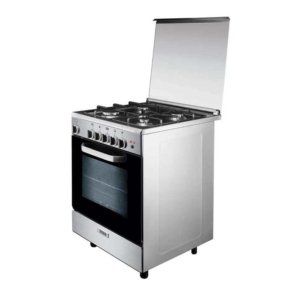 COCINA A GAS THOMAS 4 PLATOS CON HORNO 70 LITROS ACERO FLORENCIA 1 AL6611EI 5