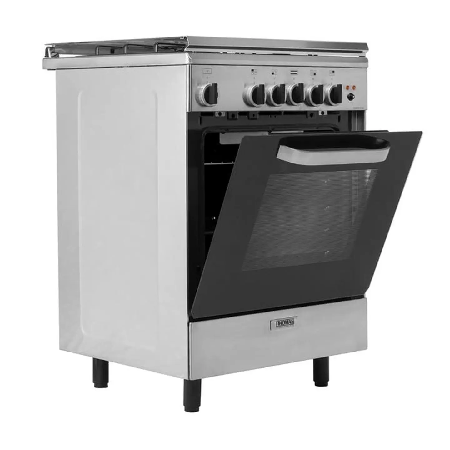COCINA A GAS THOMAS 4 PLATOS CON HORNO 70 LITROS ACERO FLORENCIA 1 AL6611EI 7