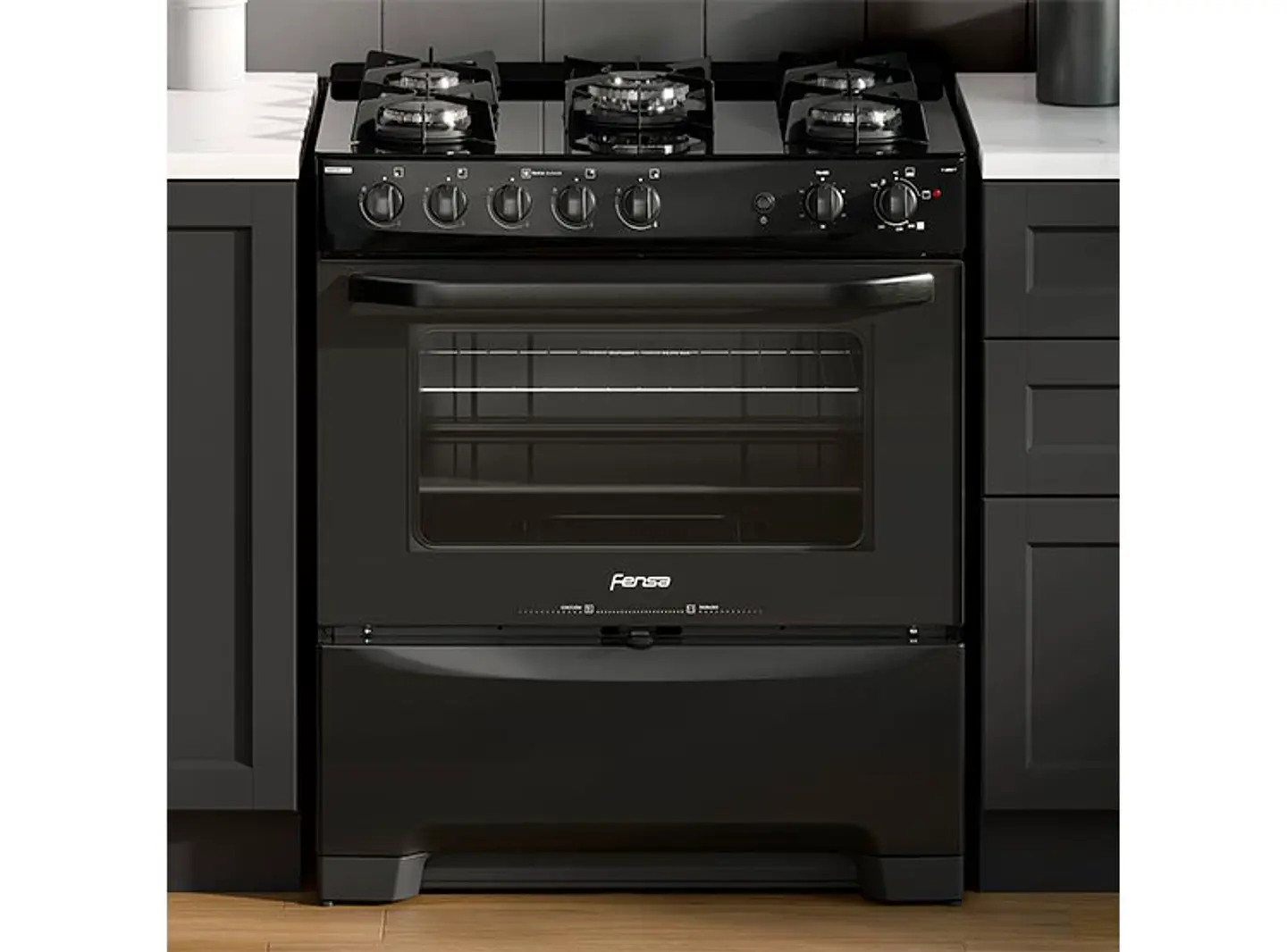 COCINA A GAS FENSA F6500 T 5 PLATOS GRILL NEGRO 5