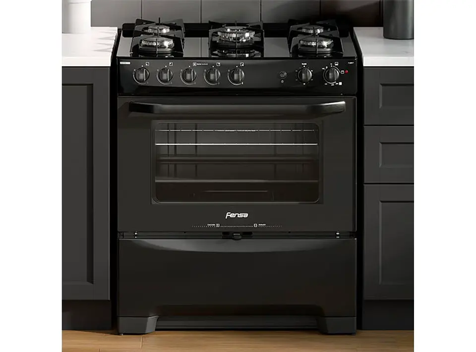 COCINA A GAS FENSA F6500 T 5 PLATOS GRILL NEGRO 5