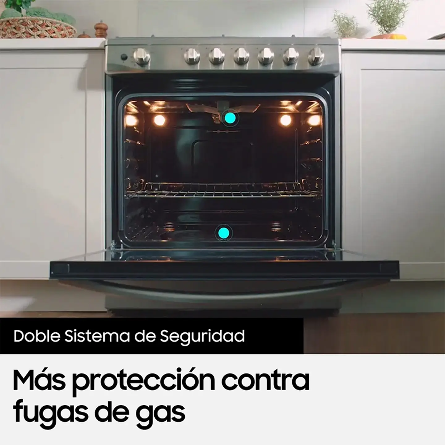 COCINA A GAS SAMSUNG NX52A7422CS 5 PLATOS GRIS 6
