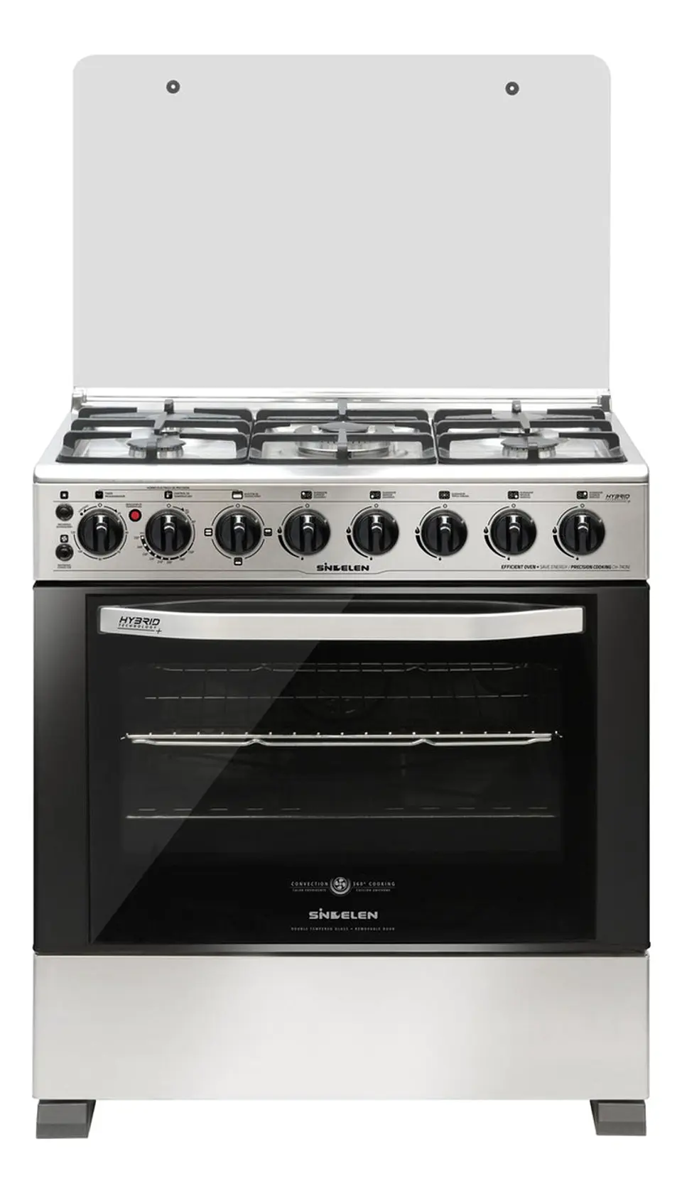 COCINA GAS 5 QUEMADORES HIBRIDA SINDELEN CH-740NI 6