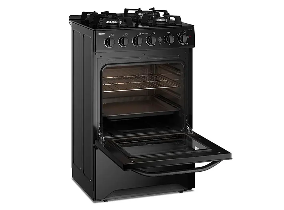 COCINA A GAS FENSA F3000 BT 4 PLATOS GRILL NEGRO 5