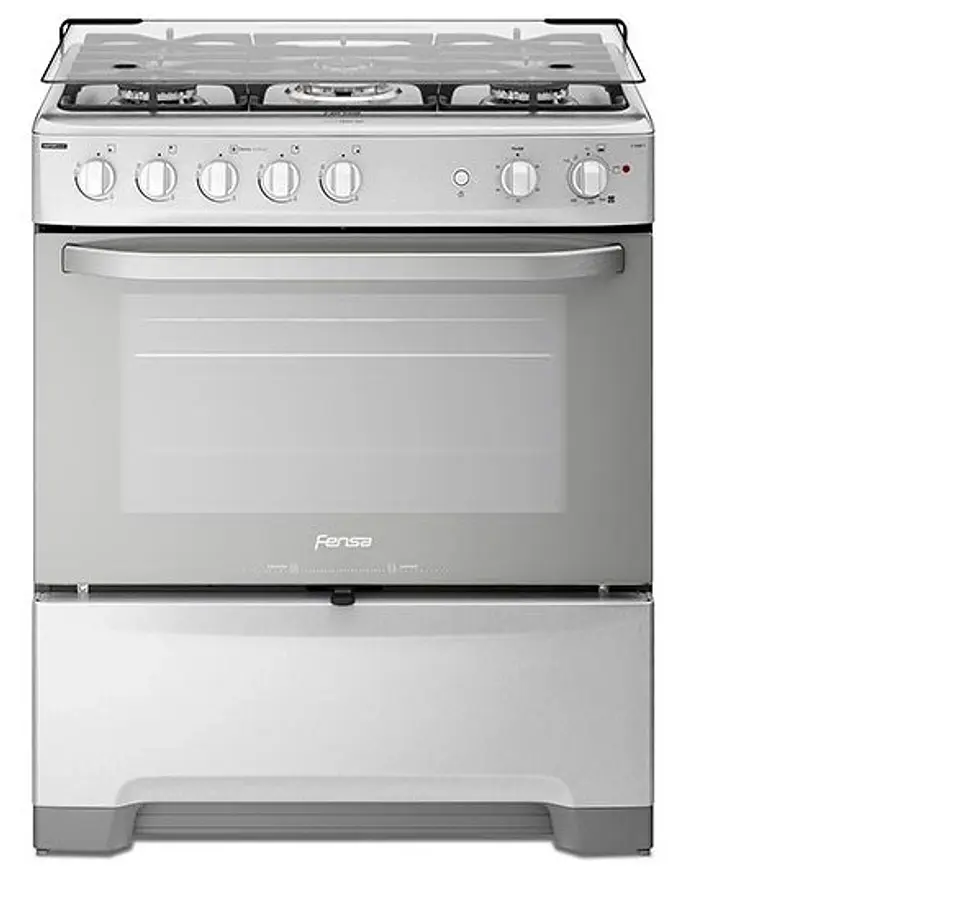 COCINA A GAS FENSA F5500 T 5 PLATOS GRILL GRIS 1