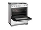 COCINA A GAS FENSA F5500 T 5 PLATOS GRILL GRIS - Miniatura 4