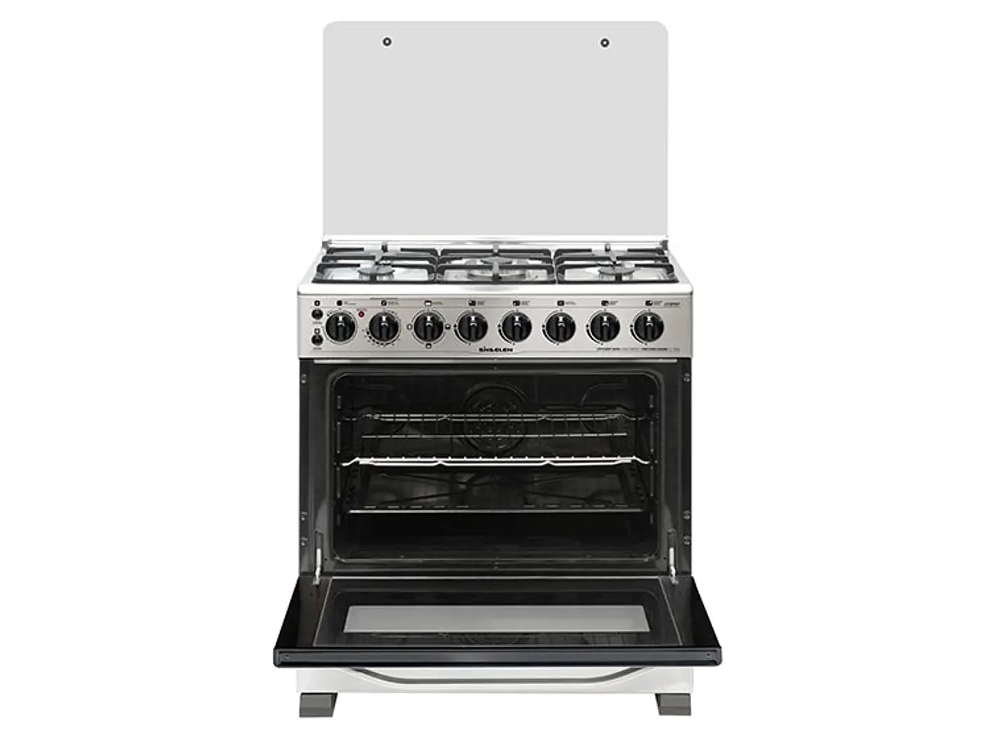 COCINA A GAS SINDELEN CH-740NI 5 PLATOS HORNO ELÉCTRICO ACERO 2