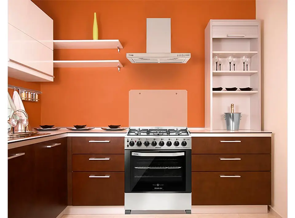 COCINA A GAS SINDELEN CH-740NI 5 PLATOS HORNO ELÉCTRICO ACERO 5