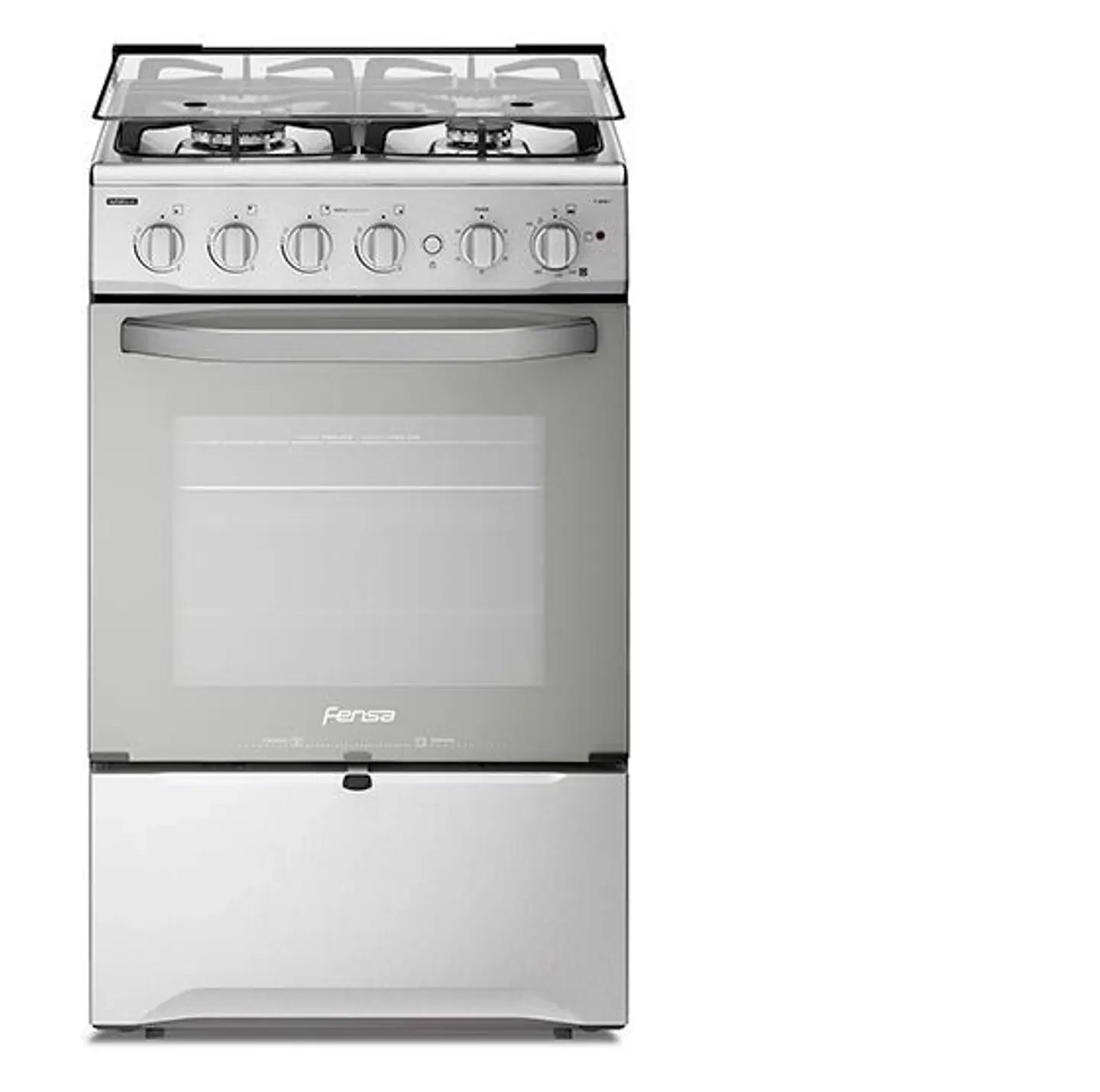 COCINA A GAS FENSA F2808 T 4 PLATOS GRILL GRIS 1