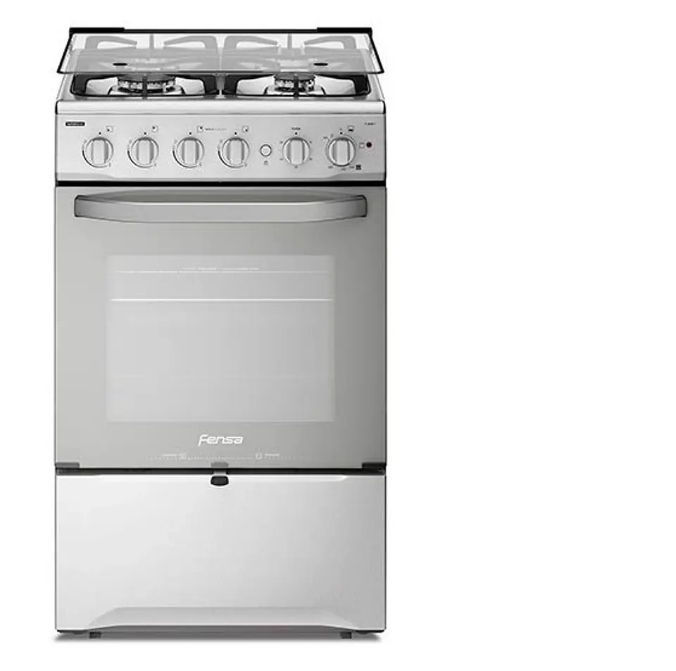 COCINA A GAS FENSA F2808 T 4 PLATOS GRILL GRIS 1