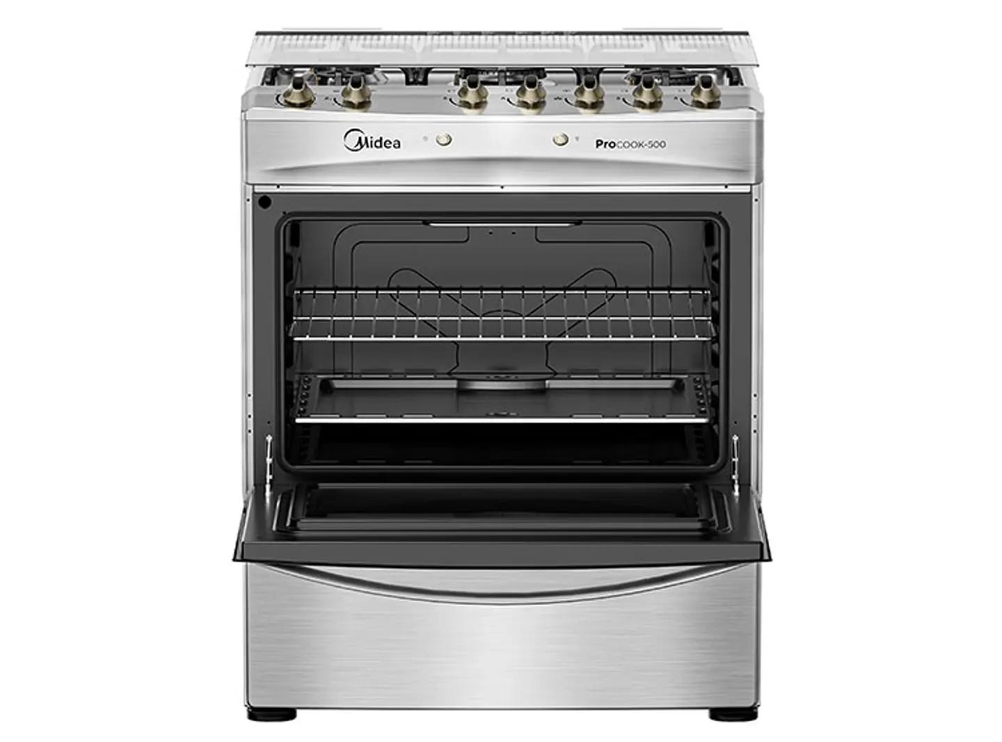 COCINA A GAS MIDEA MCG-5QPI30NS 5 PLATOS GRILL GRIS 5