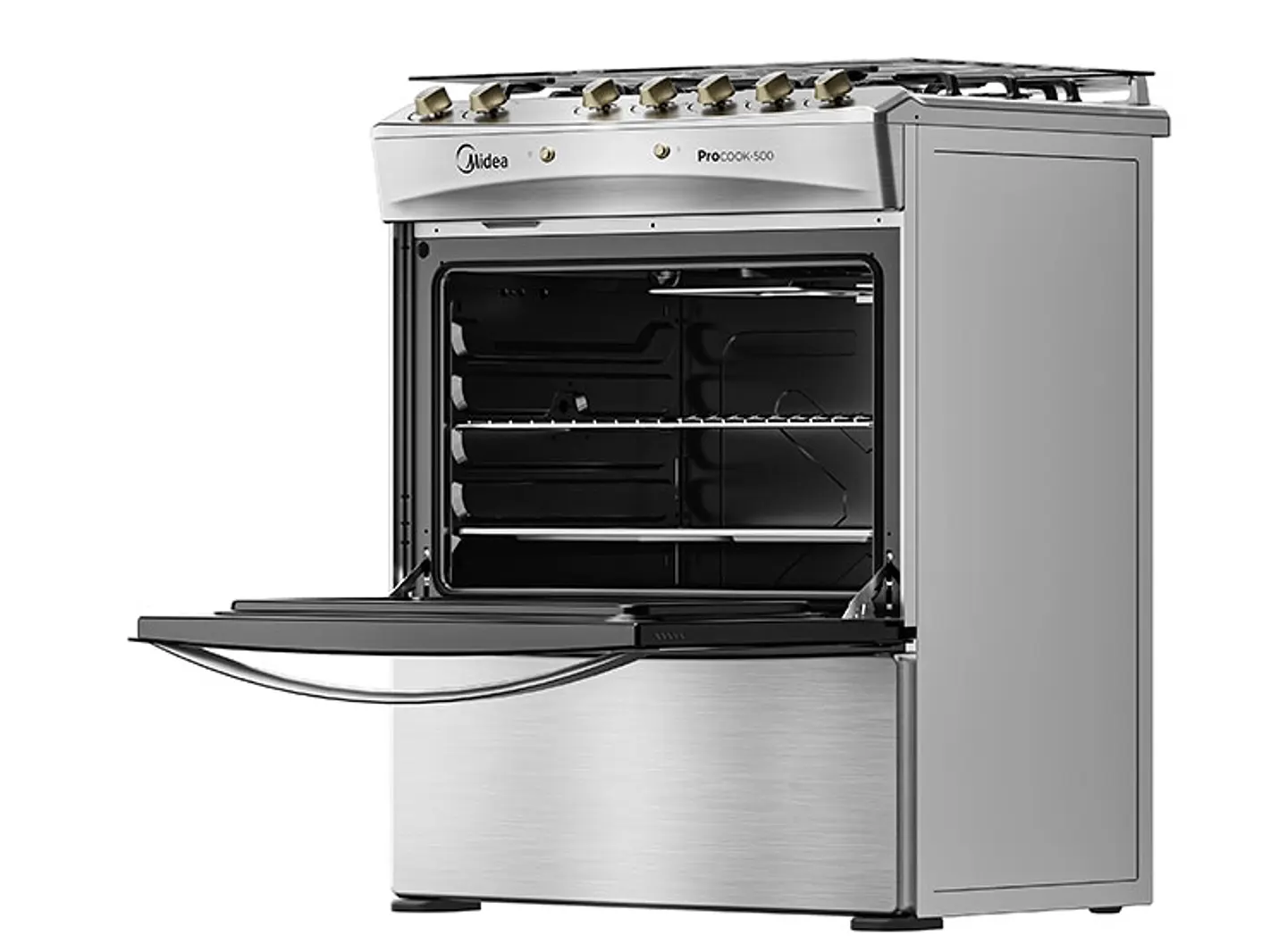 COCINA A GAS MIDEA MCG-5QPI30NS 5 PLATOS GRILL GRIS 6