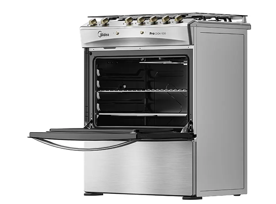 COCINA A GAS MIDEA MCG-5QPI30NS 5 PLATOS GRILL GRIS 6