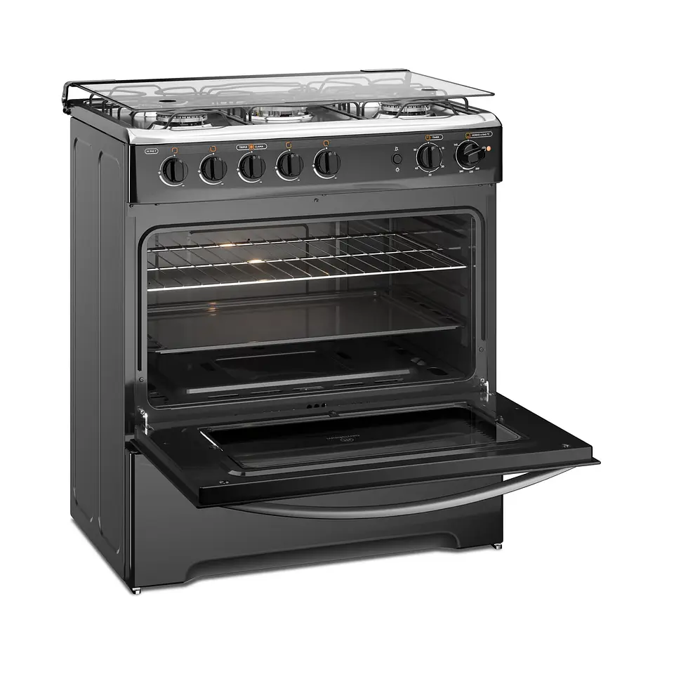 COCINA A GAS 5 PLATOS MADEMSA TRIPLE LLAMA M 940 T NEGRA 5