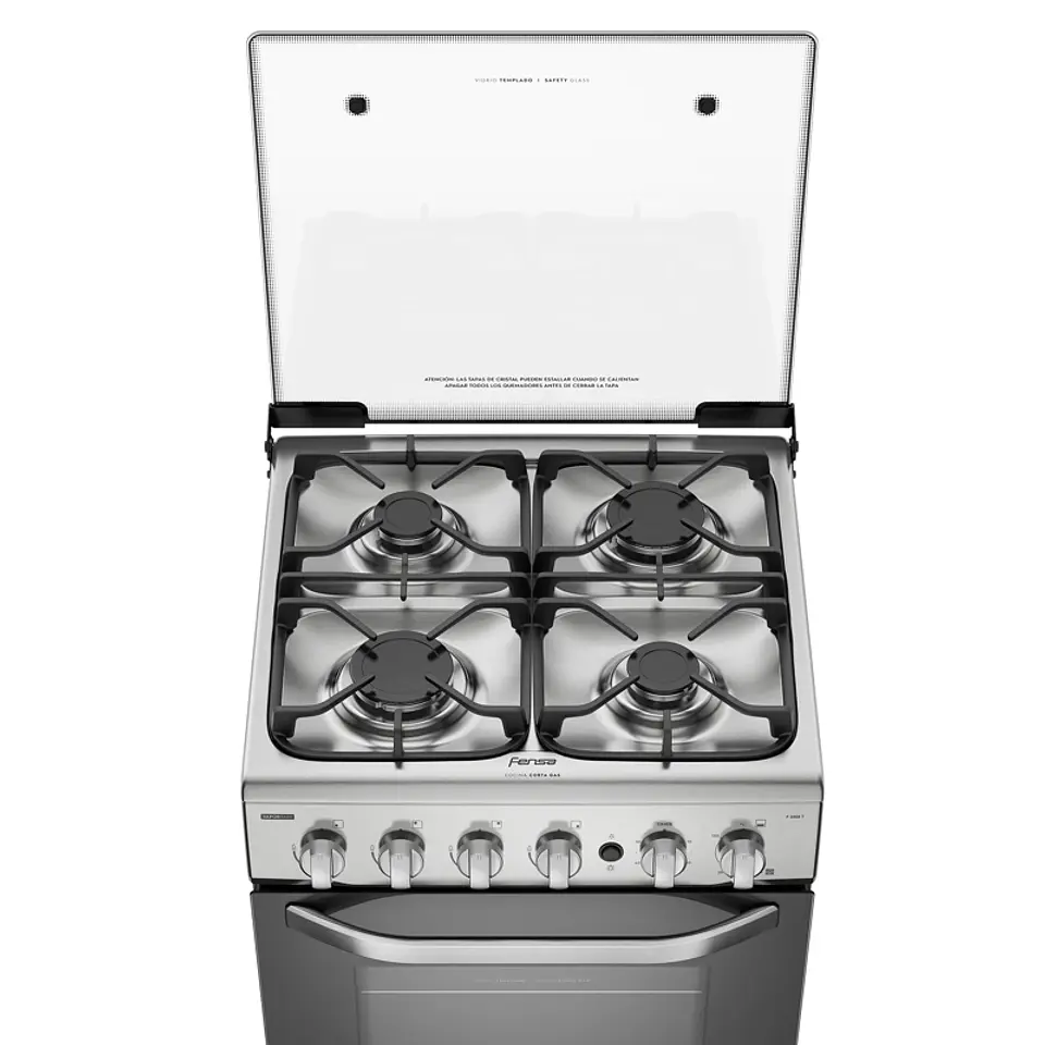 COCINA A GAS 4 PLATOS FENSA VAPORBAKE Y TIMER F 2606 T 6