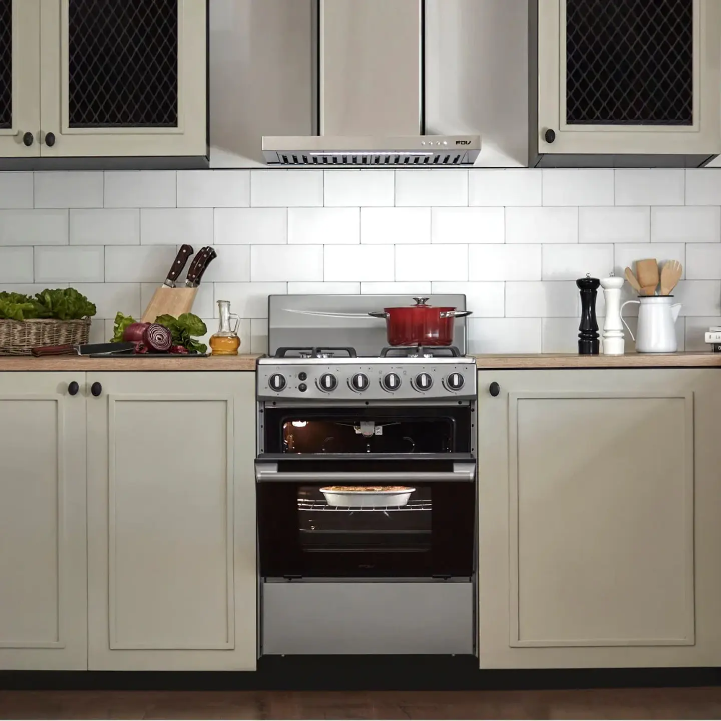 COCINA A GAS FS DESIGN 4 QUEMADORES FDV 5