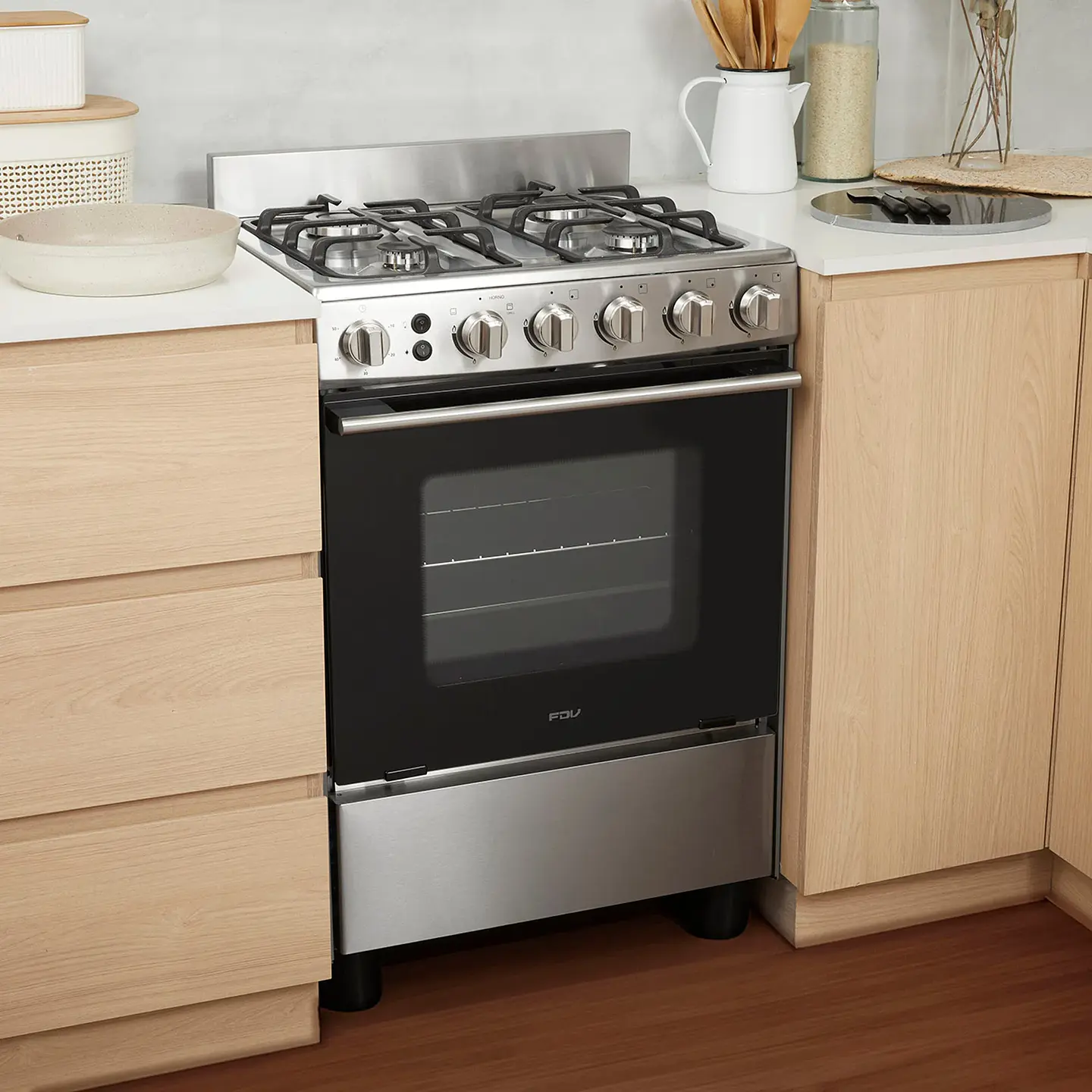 COCINA A GAS FS DESIGN 4 QUEMADORES FDV 8