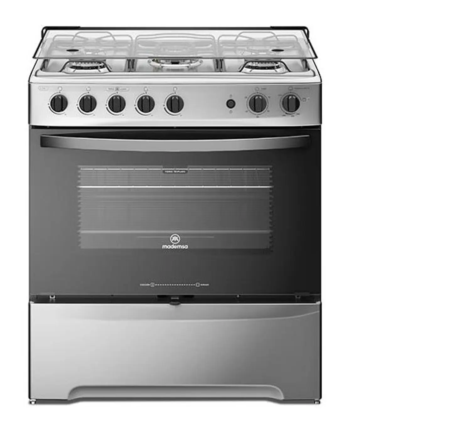 COCINA A GAS MADEMSA M920 T 5 PLATOS GRILL ACERO 1
