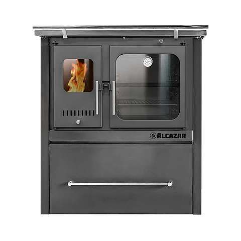 COCINA A LEÑA ALCAZAR EUROPEA M70 GRIS