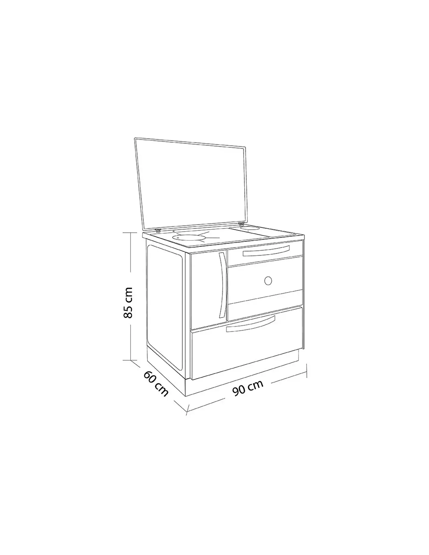 COCINA A LEÑA AMESTI ANTONELLA NEGRA 5