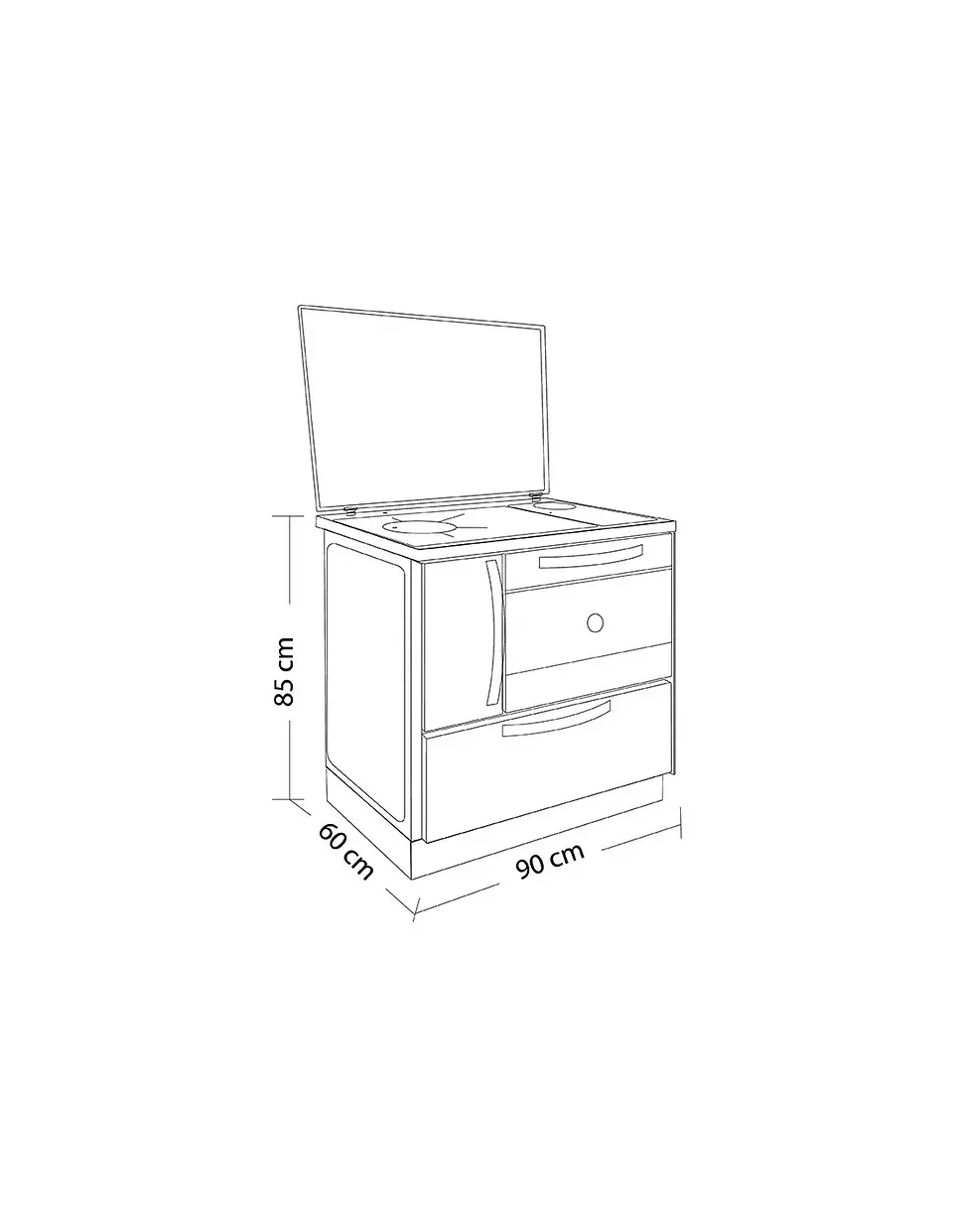 COCINA A LEÑA AMESTI ANTONELLA NEGRA 5