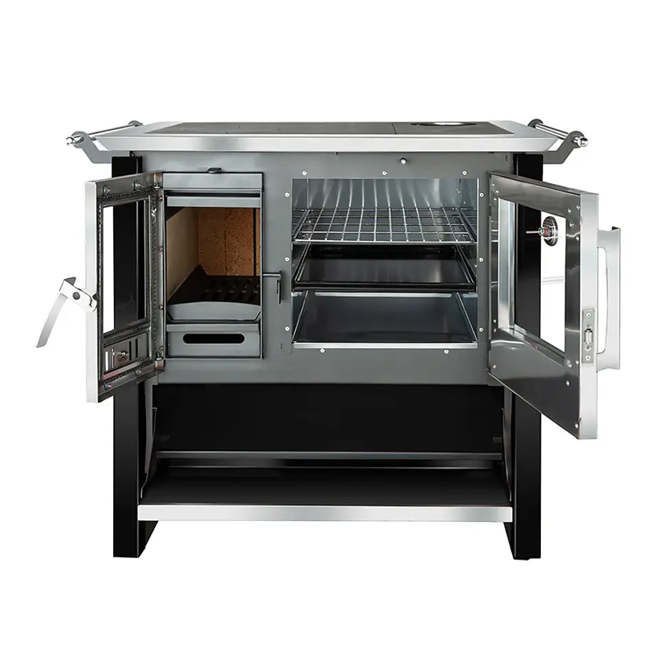 COCINA A LEÑA AMESTI ALLEGRA NEGRA 3