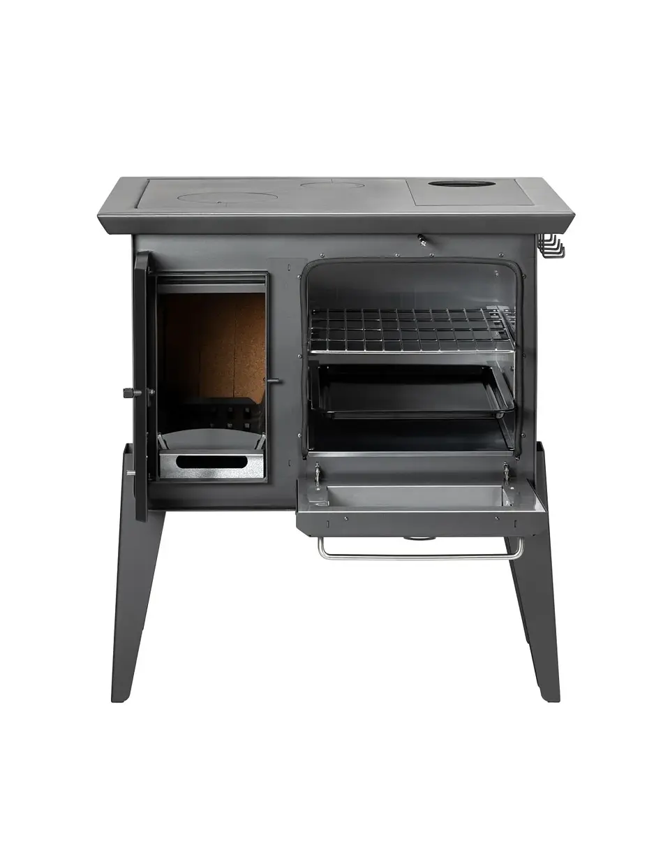 COCINA A LEÑA COMBUSTION LENTA ALMA 6