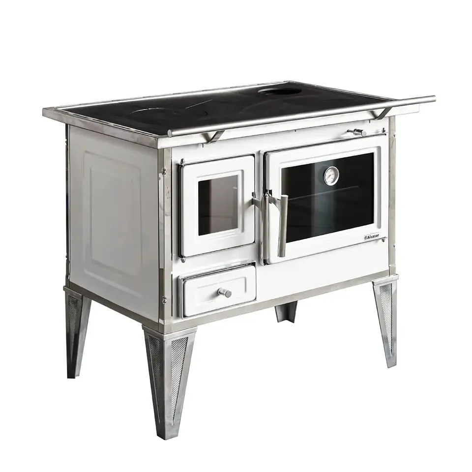 COCINA A LEÑA ALCAZAR CALBUCO L80 BLANCA 1