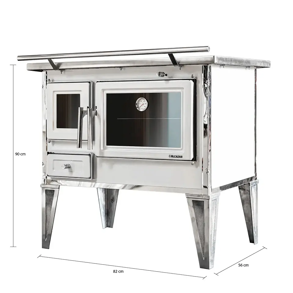 COCINA A LEÑA ALCAZAR CALBUCO L80 BLANCA 7