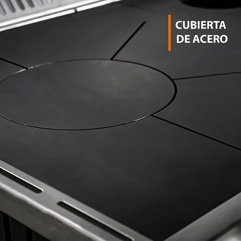 COCINA A LEÑA ALCAZAR CALBUCO L80 AMARILLA