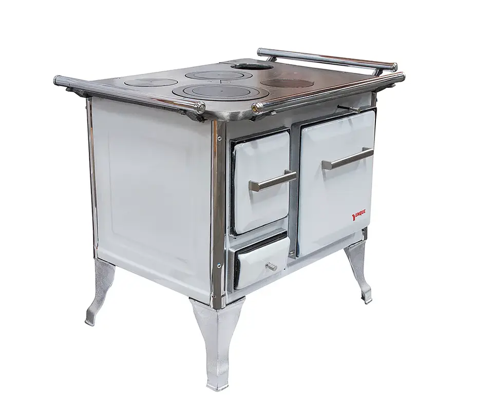 COCINA A LEÑA TRADICIONAL 90X56 BLANCA 1