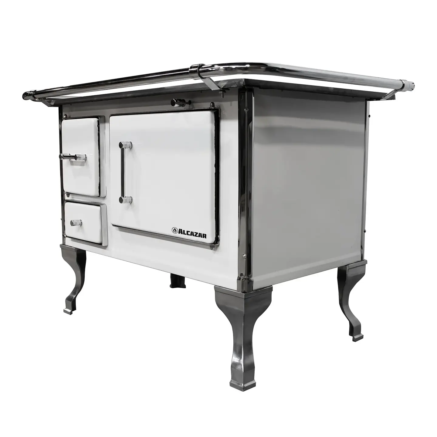 COCINA A LEÑA ALCAZAR LLAIMA 80 BLANCA 1