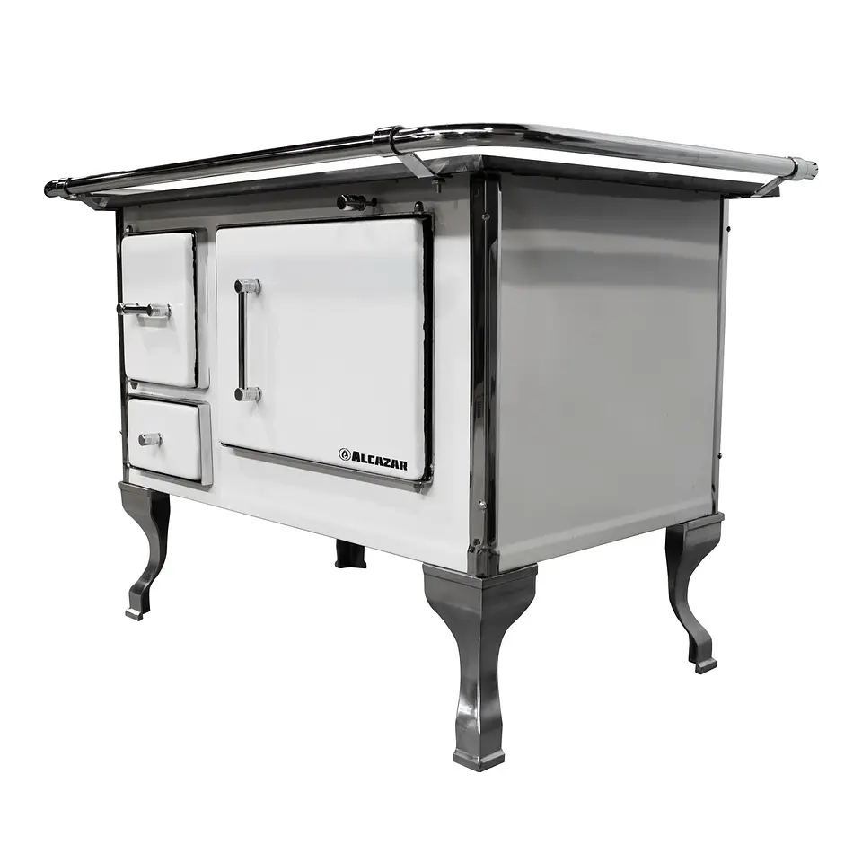 COCINA A LEÑA ALCAZAR LLAIMA 80 BLANCA 1