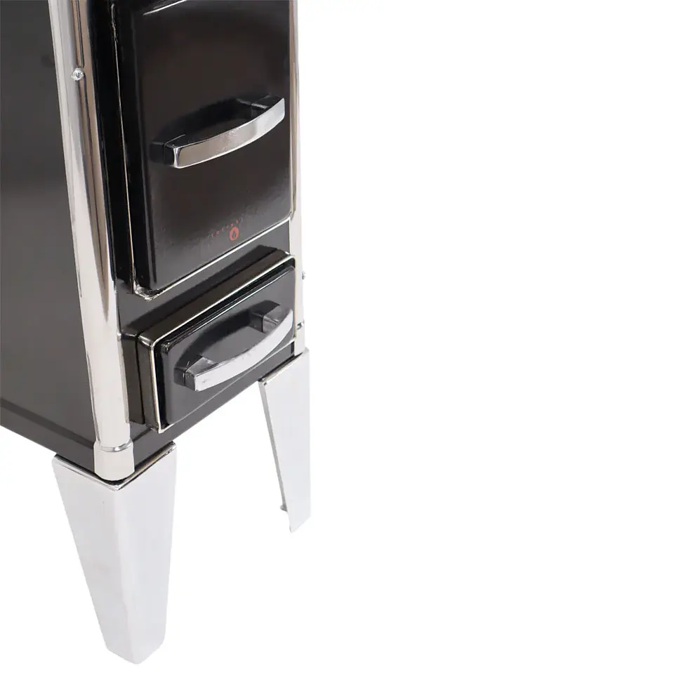 COCINA A LEÑA ENLOZADA 1 PLATO 55X35 CM/ CUBIERTA FIERRO FUNDIDO COLOR NEGRO 5