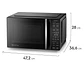 MICROONDAS ELECTROLUX 25 L ME25N DIGITAL NEGRO PLATO GIRATORIO - Miniatura 6