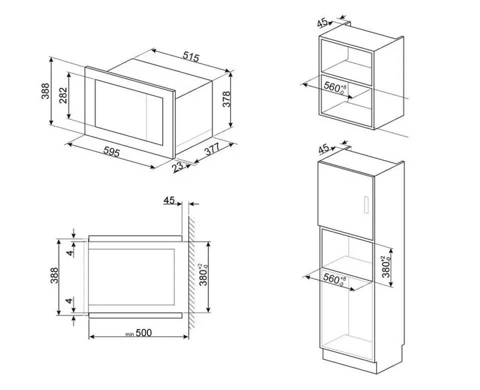 MICROONDAS SMEG CLASSICA MODELO FMI325X 2