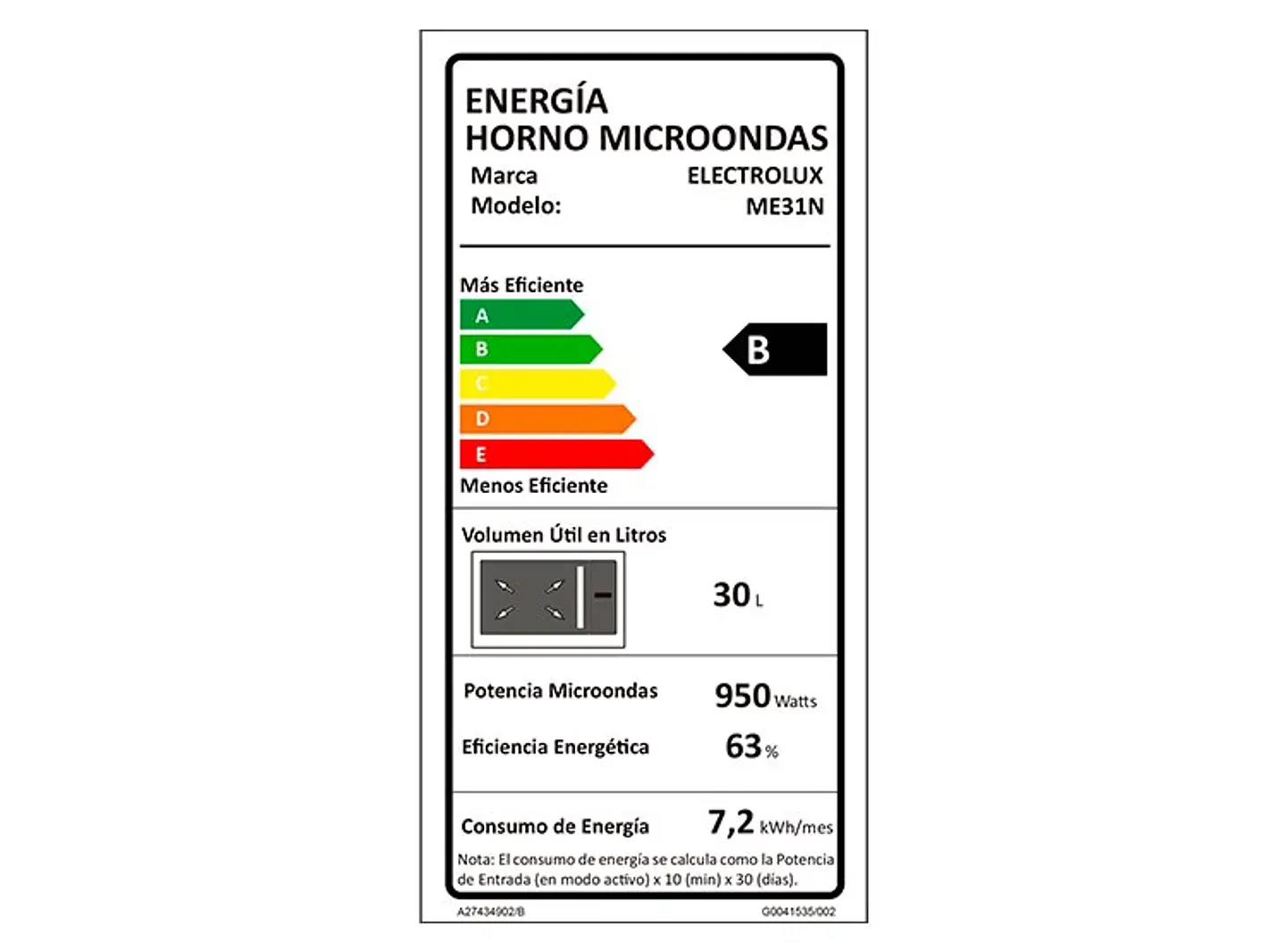 MICROONDAS DIGITAL ELECTROLUX 31 L ME31N NEGRO 2