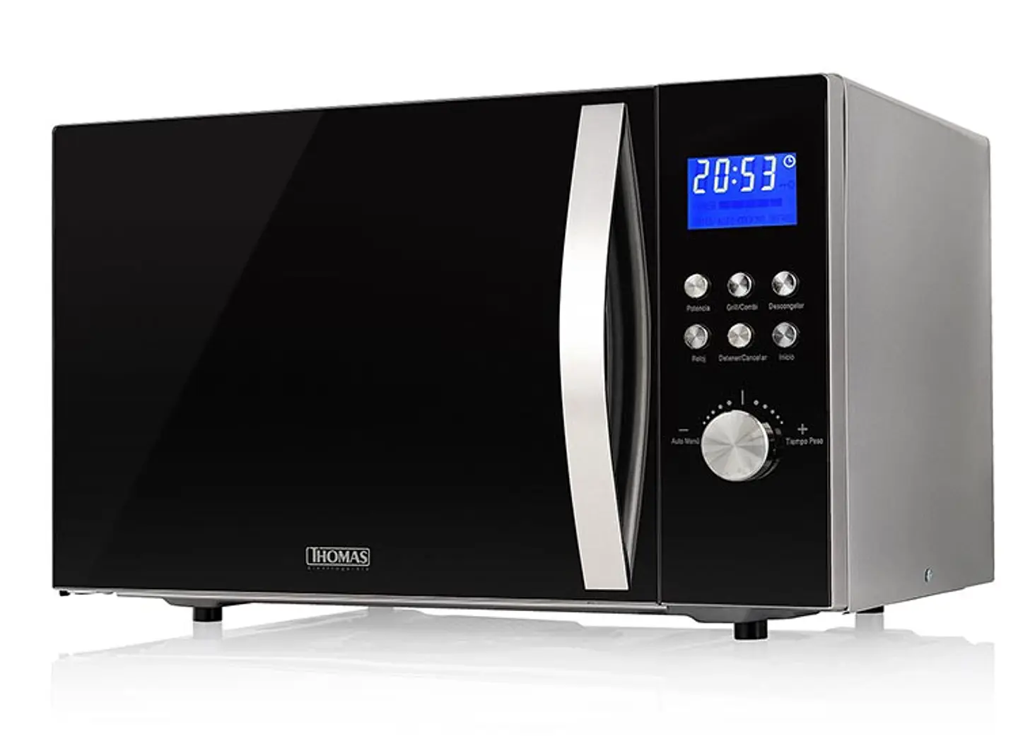 MICROONDAS THOMAS TH34DMG ESPEJADO PLATO GIRATORIO 1