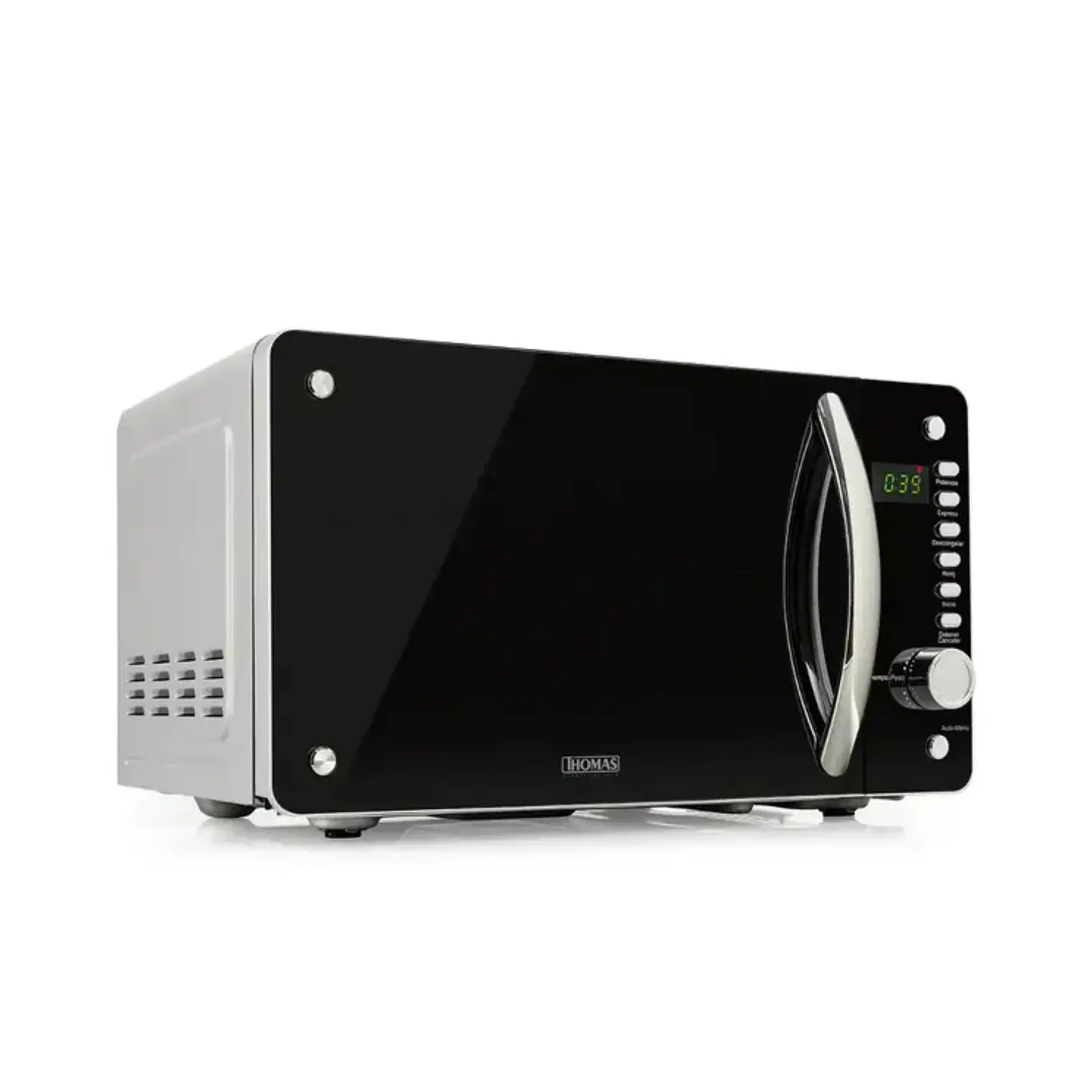 MICROONDAS ELECTRICO 20L 800W NEGRO GRIS TH-20DM THOMAS 2