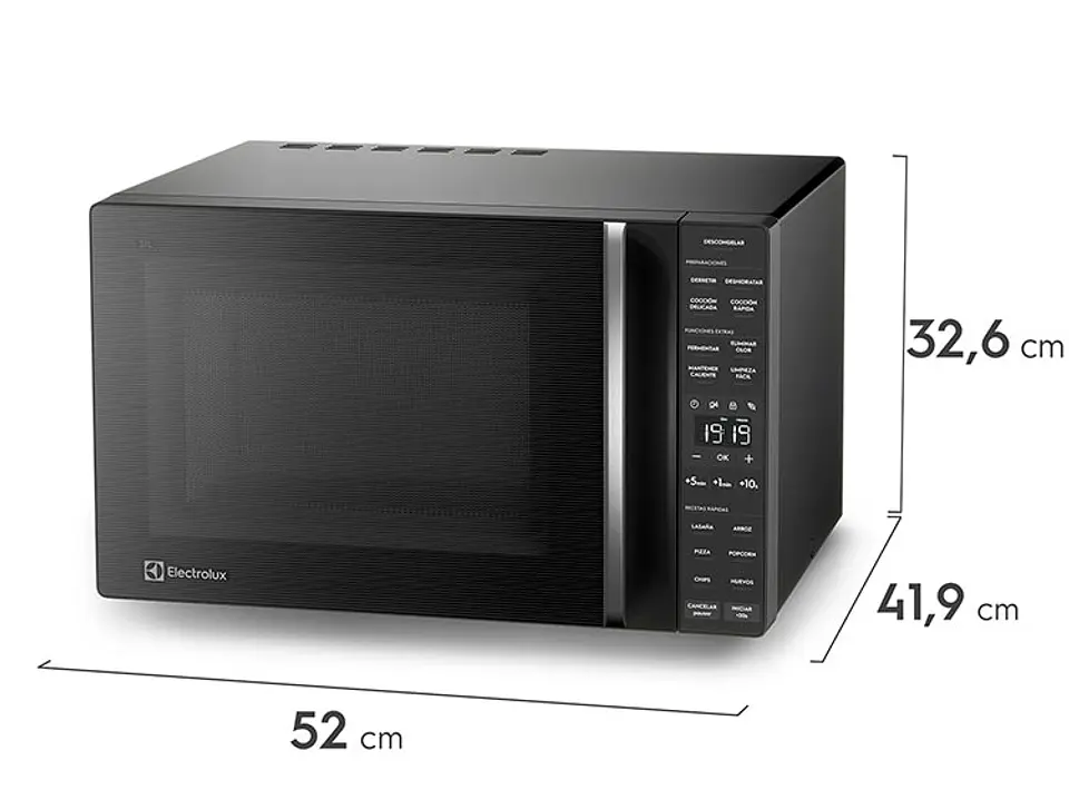 MICROONDAS DIGITAL ELECTROLUX 31 L ME31N NEGRO 2