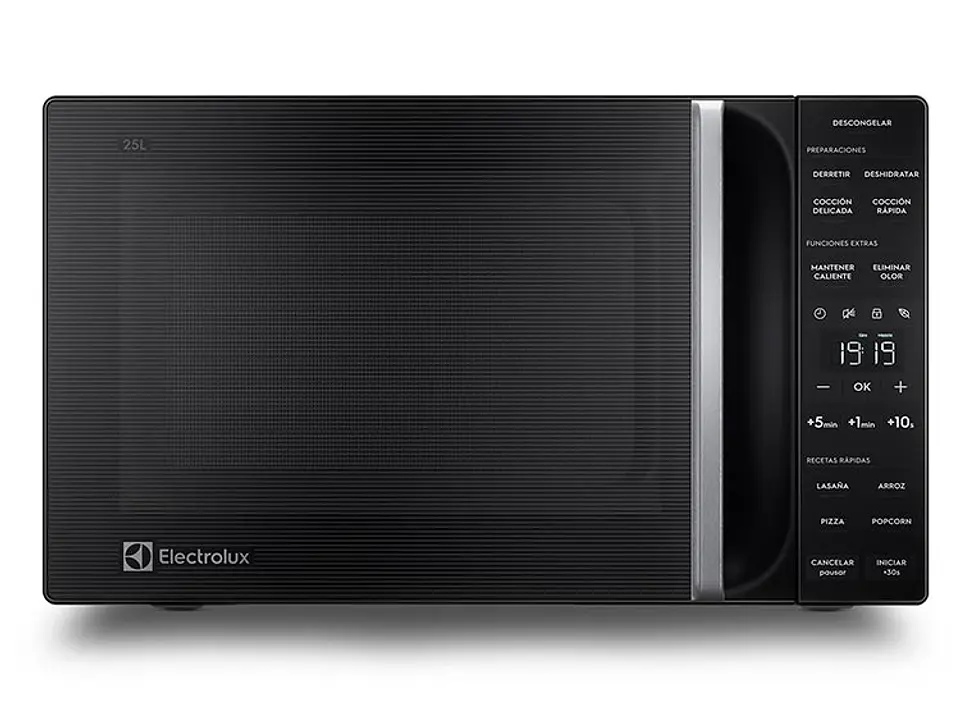 MICROONDAS ELECTROLUX 25 L ME25N DIGITAL NEGRO PLATO GIRATORIO 3