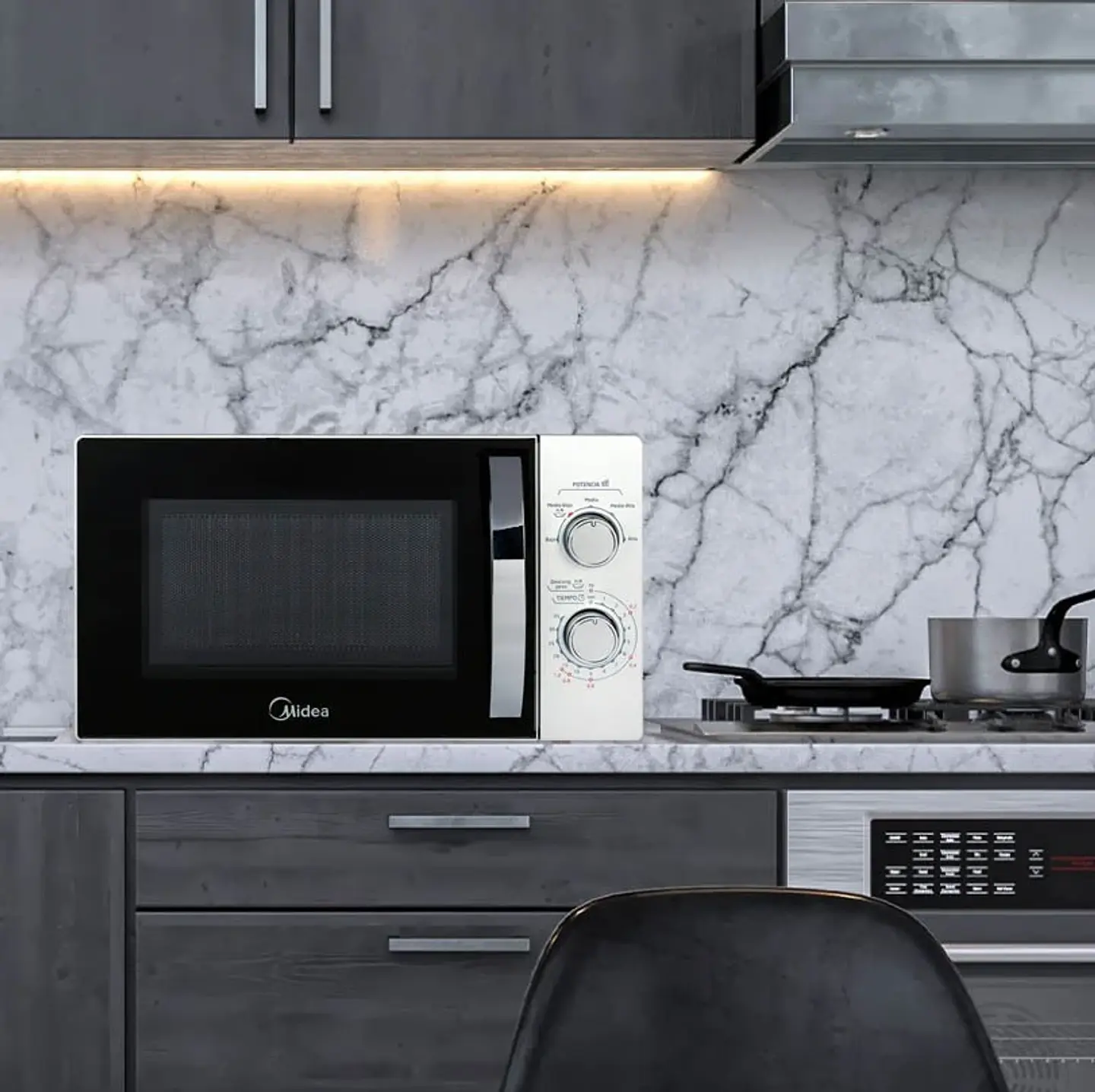 MICROONDAS ELECTROMECANICO MIDEA 20 LTS 3