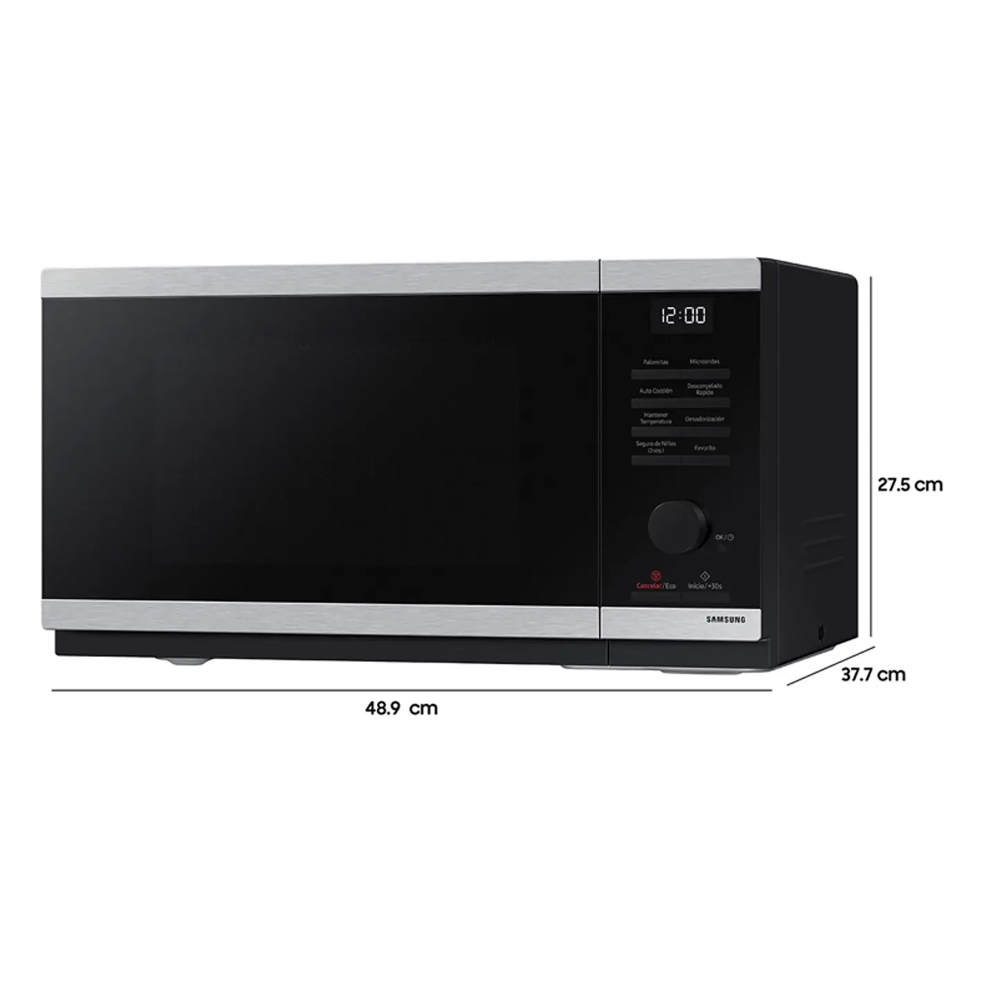 MICROONDAS SAMSUNG 23 L MS23DG4504ATZS QUICK DEFROST PLATO GIRATORIO 2