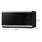 MICROONDAS SAMSUNG 23 L MS23DG4504ATZS QUICK DEFROST PLATO GIRATORIO - Miniatura 2