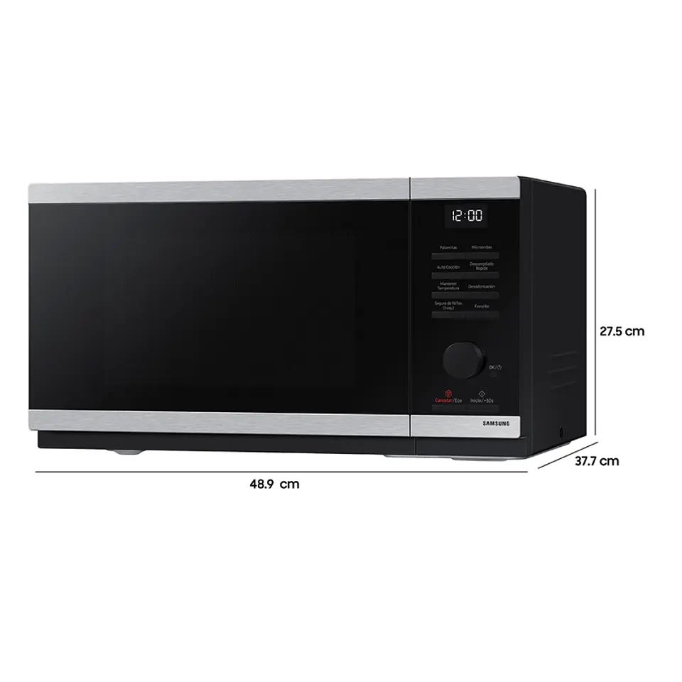 MICROONDAS SAMSUNG 23 L MS23DG4504ATZS QUICK DEFROST PLATO GIRATORIO 2