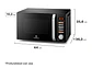 MICROONDAS DIGITAL MM20FBH 20LTS MADEMSA - Miniatura 3