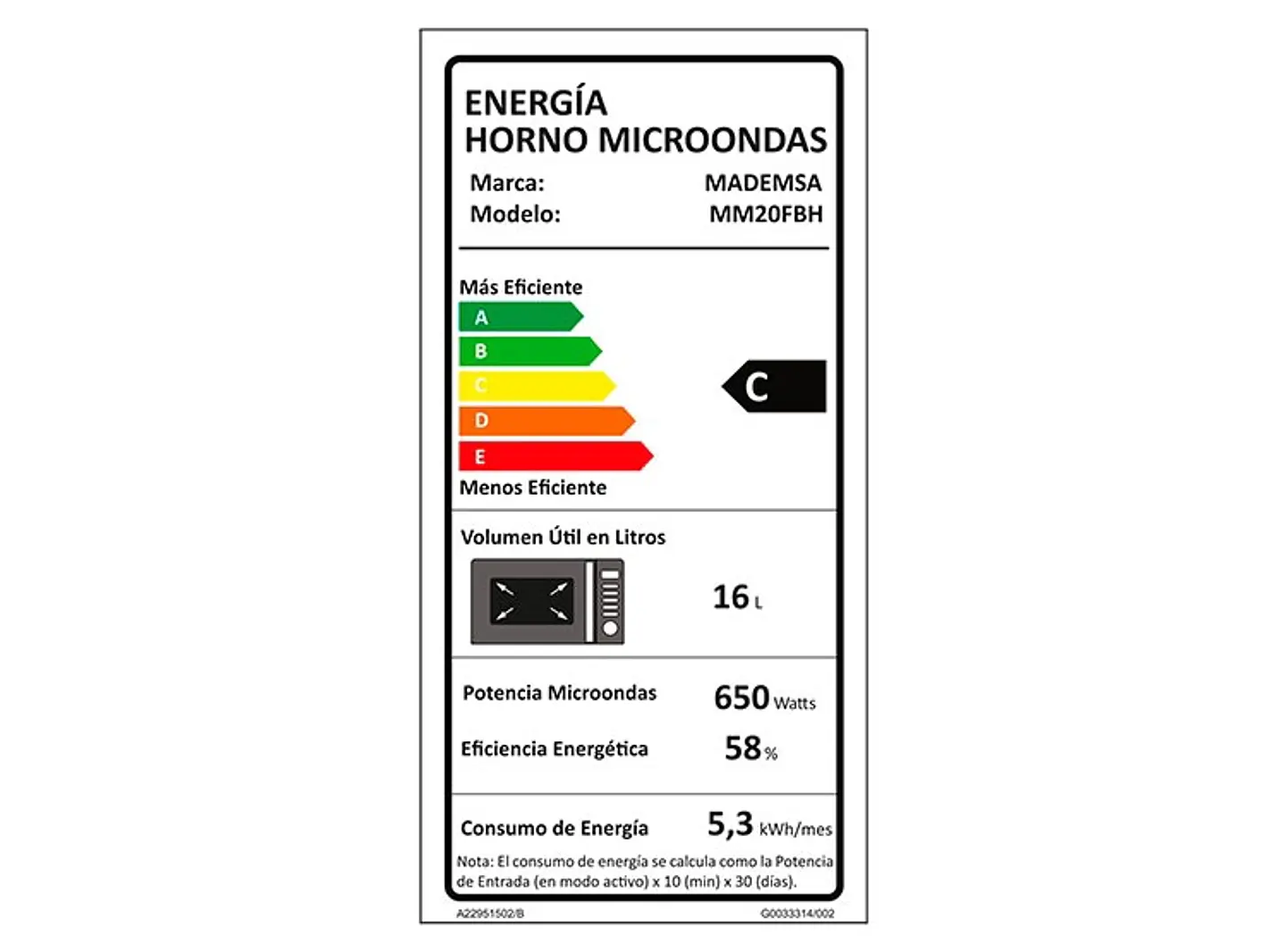 MICROONDAS DIGITAL MM20FBH 20LTS MADEMSA 4